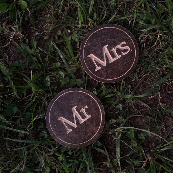 Mr. & Mrs. coasters - Picture 3 of 4